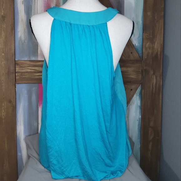 INC Wrap Top in Teal Glow - Picture 7 of 8